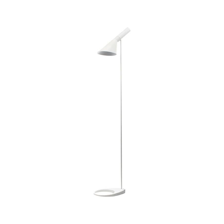 AJ Floor Lamp, Arne Jacobsen, Louis Poulsen, 1957. the Classic White Floor Light For Sale