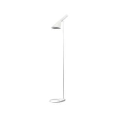 AJ Floor Lamp, Arne Jacobsen, Louis Poulsen, 1957. the Classic White Floor Light