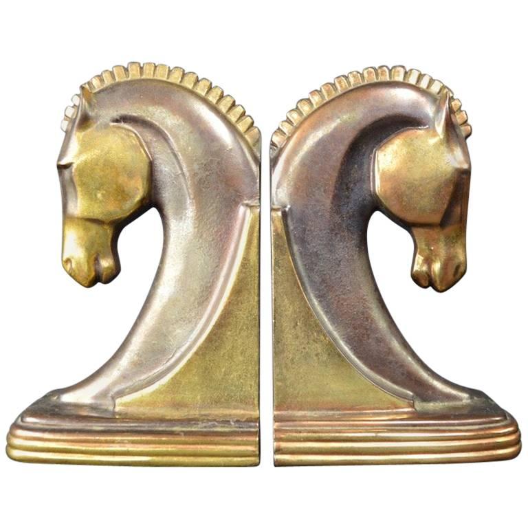 Art Deco Horse Bookends by Dodge