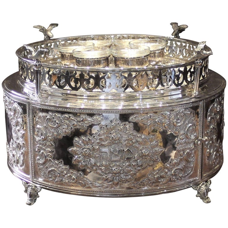 Silver Seder Plate at 1stDibs