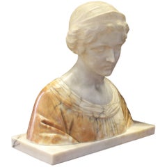 19th Century Italian Alabaster Bust
