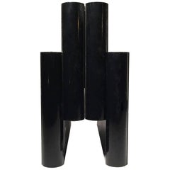 Porte-revues vintage noir Giotto Stoppino Kartell