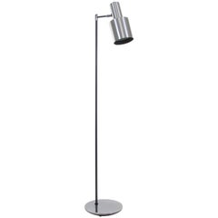 Studio, Vintage Aluminum Floor Lamp by Jo Hammerborg for Fog & Mørup in 1963