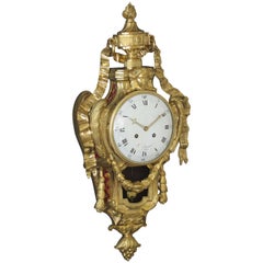 Antique 18th Century Ormolu Wall Cartel by Hubert Sarton, Liège