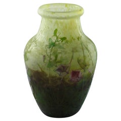 Art Nouveau Daum Glass Vase