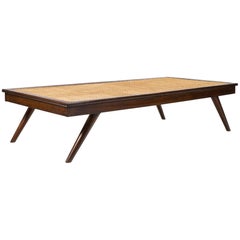 Retro Pierre Jeanneret, Daybed, Chandigarh, 1960, PJ-L-09-A. Teakwood, Cane