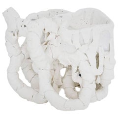 Ceramic Vase Model “White Species n1559” by Bente Sjottgaard, Denmark, 2016