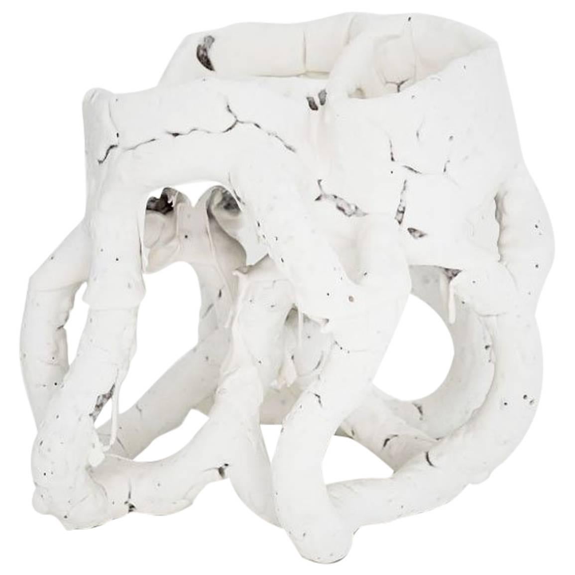 Ceramic Vase Model “White Species N 1601” by Bente Skjøttgaard, Denmark, 2016