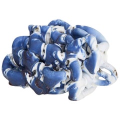 Contemporary Ceramic Model “Blue Cloud 1616” by Bente Skjøttgaard, Denmark, 2016