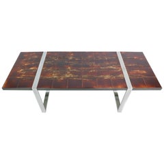 Juliette Belarti Ceramic Tiles Midcentury Coffee Table