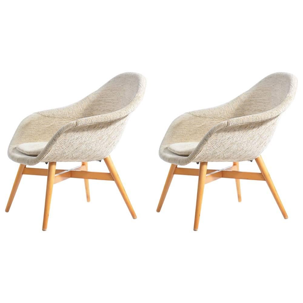 Frantisek Jirak Shell Chairs, 1960s For Sale