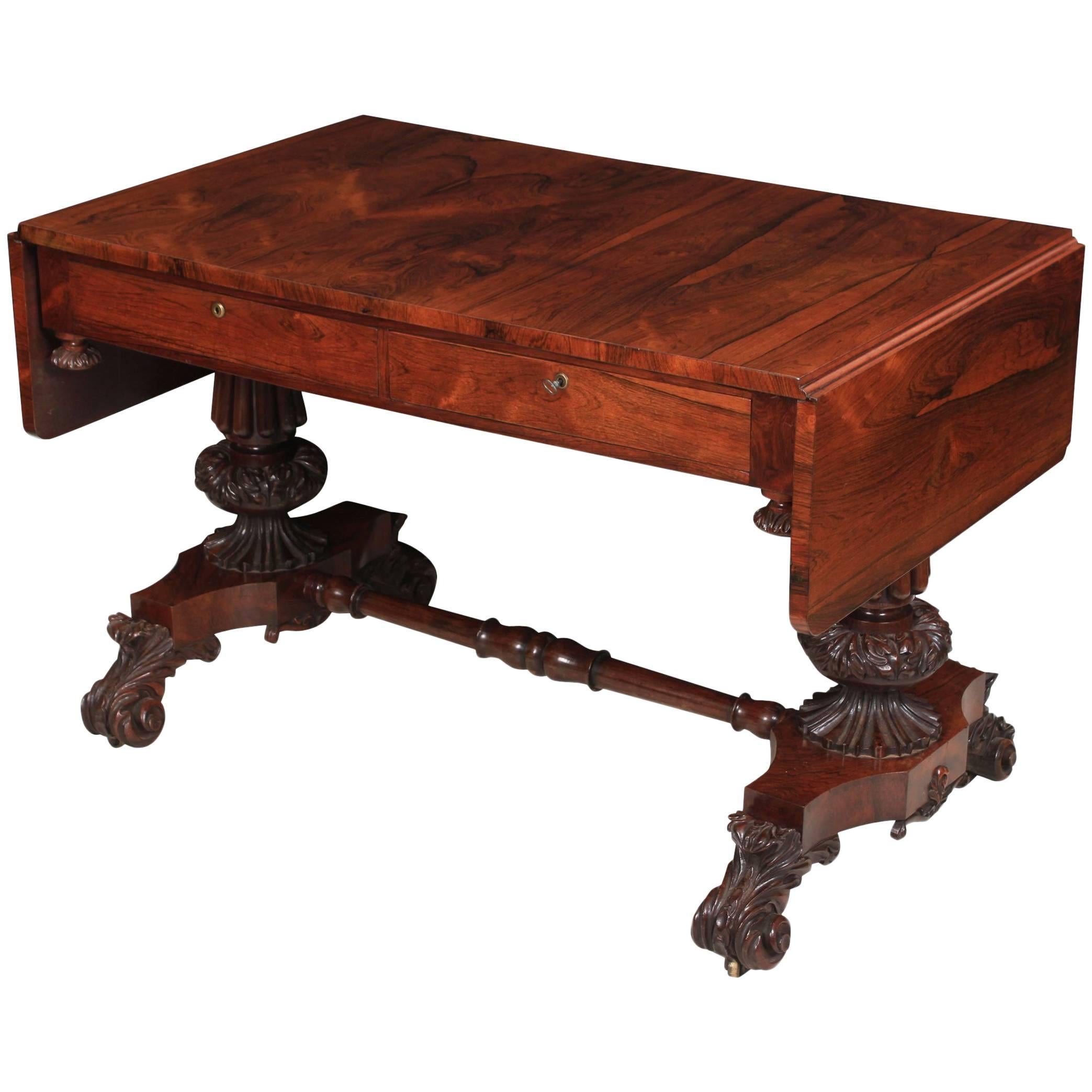 Magnificent Rosewood Sofa Table For Sale