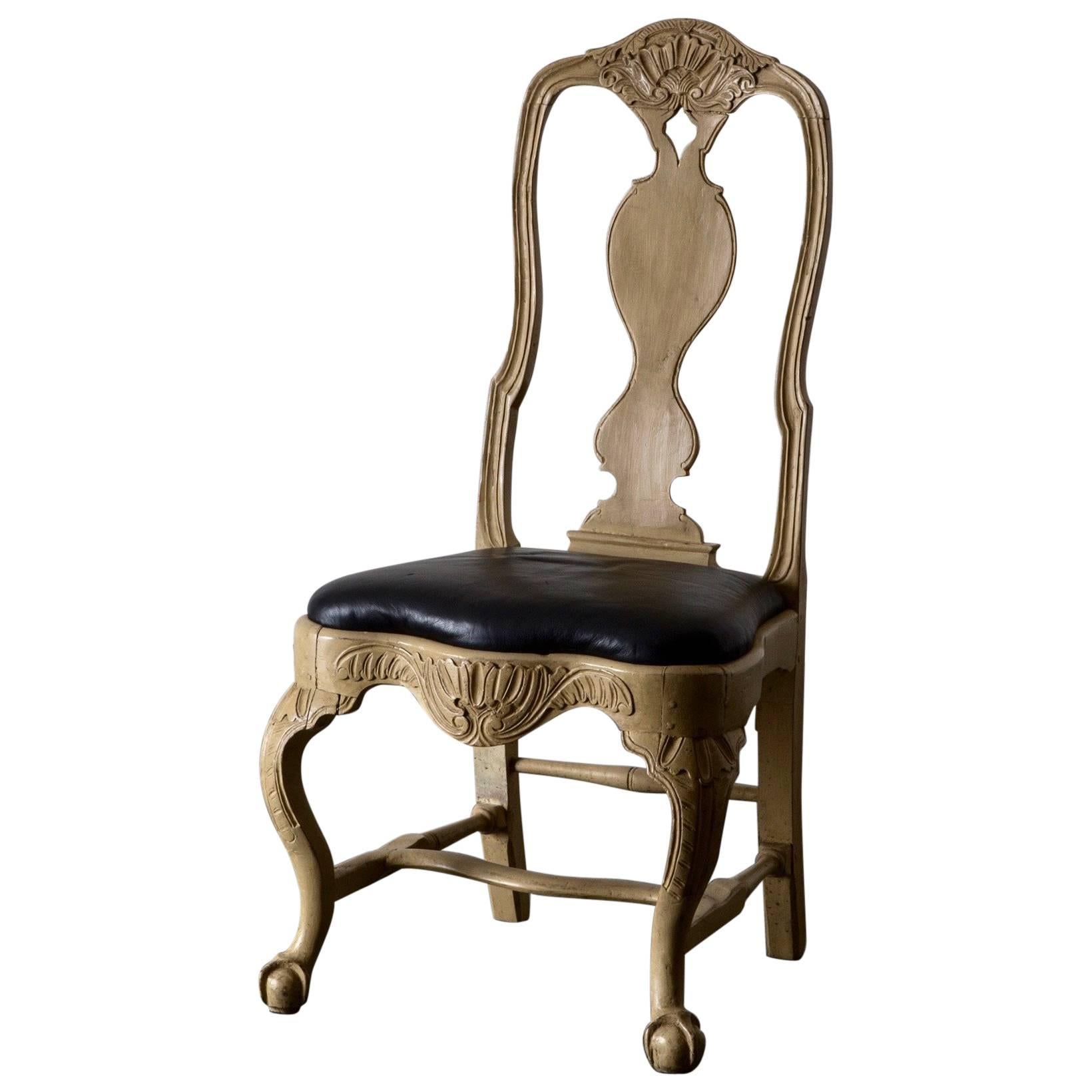 Rococo Chair, 18th Century, Sweden
