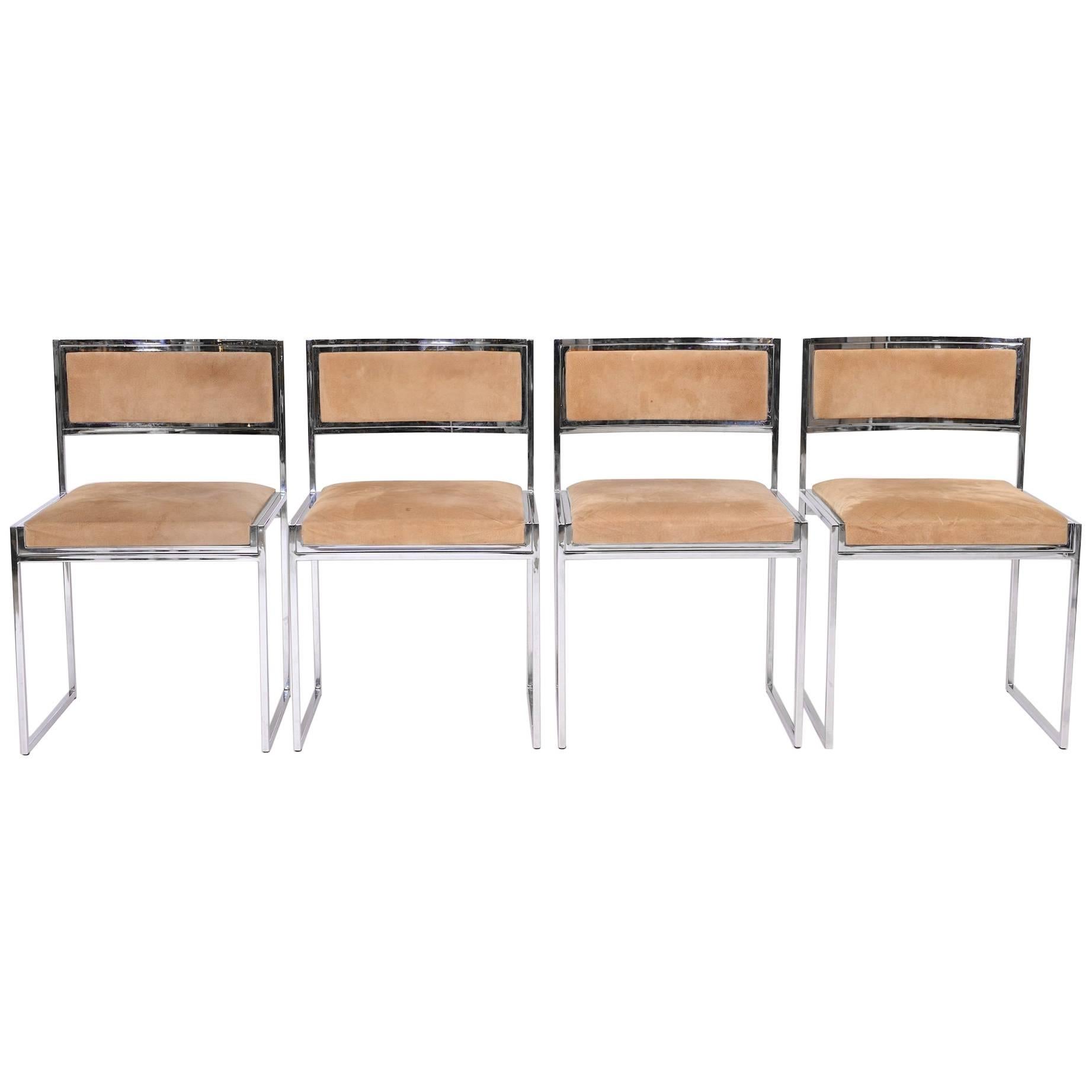 Set of four Willy Rizzo Chairs