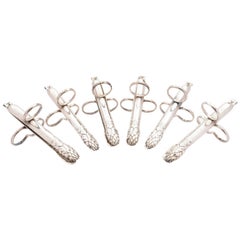 Set of Six Christofle Asparagus Servers, circa 1900