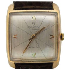 1950s "Onsa" Swiss Made 17 Jewel Mens Watch