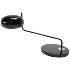 Black 1960s Metal Desk or Table Lamp