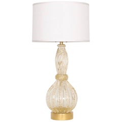 Barovier & Toso Hollywood Regency Murano Glass Table Lamp