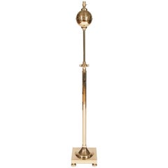 Antique Telescopic Brass Floor Standing Lamp