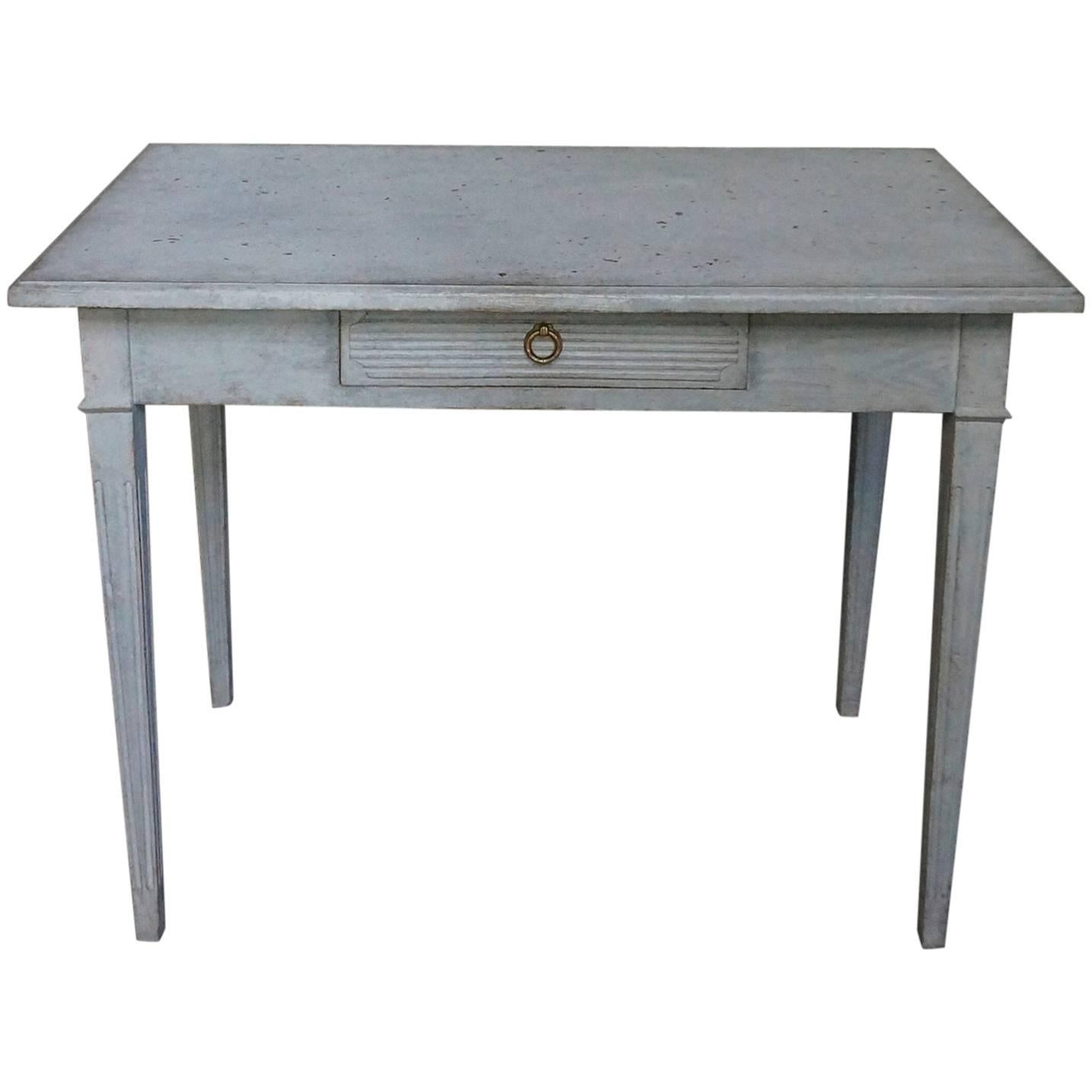 Swedish Side Table with Drawer