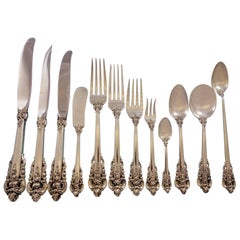 Grande Baroque by Wallace Sterling Silver Flatware Service 12 Set 157 Pcs Dinner