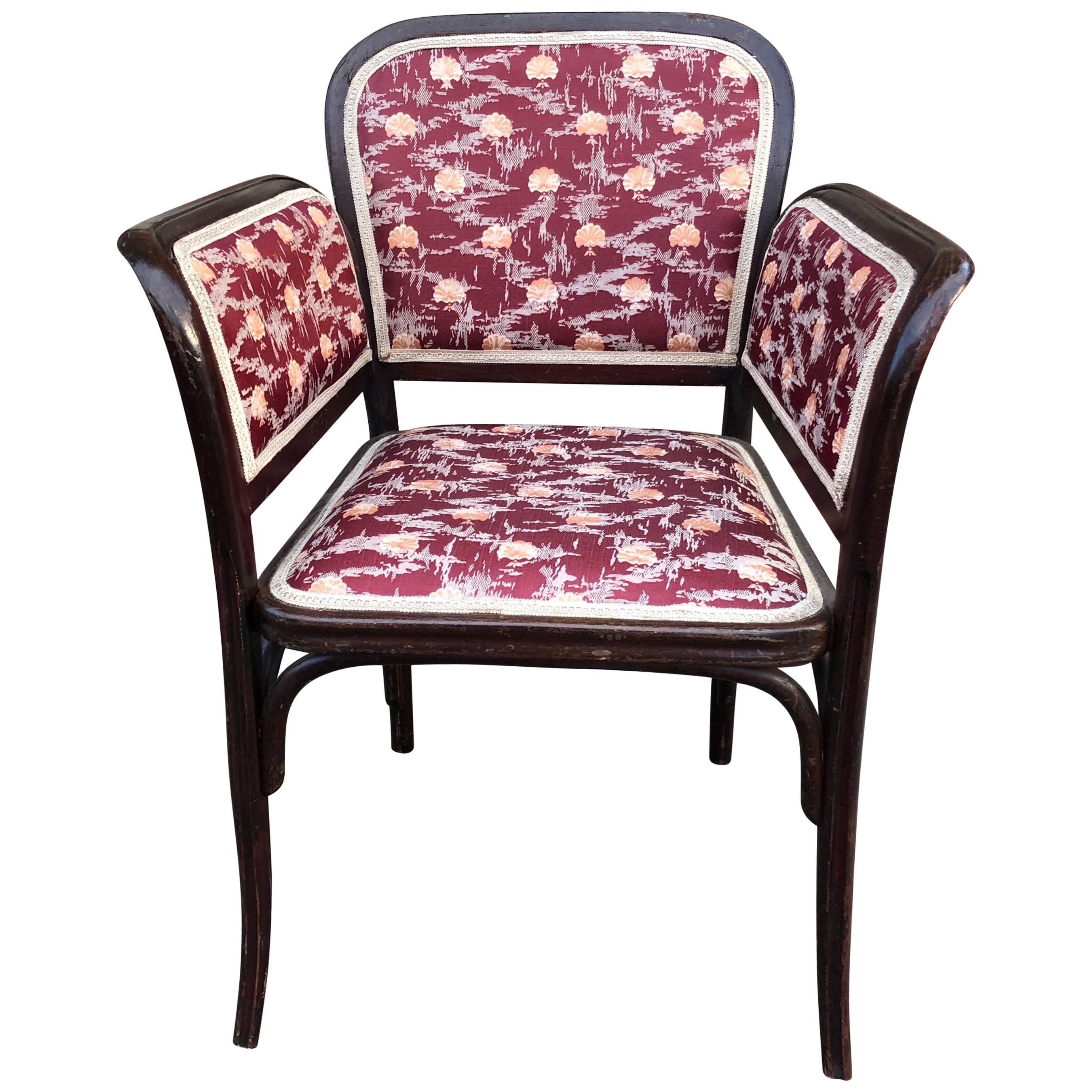 Thonet Secessionist Armchair Attributed to Otto Wagner For Sale