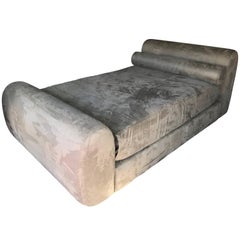 Steve Chase Sexy Ultra Suede Queen Size Bed with Matching Cover and Bolster