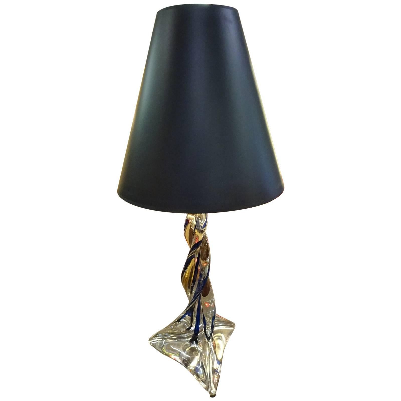 Twisted Crystal Table Lamp 