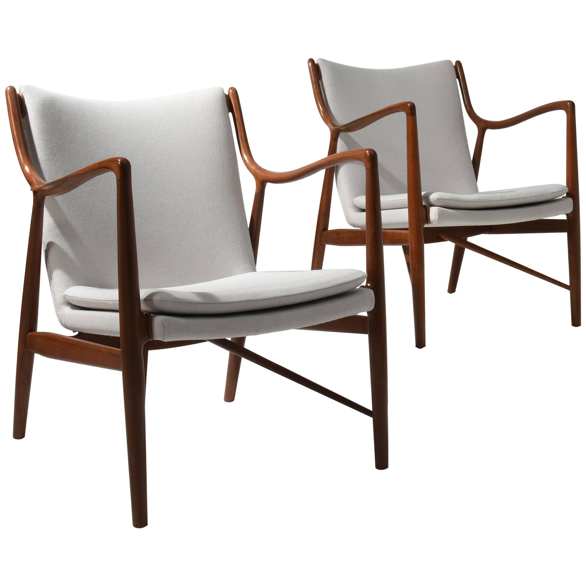 Finn Juhl Pair of Lounge Chairs, 1950s