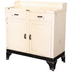 Antique Distressed Medical Storage Cabinet, Low Surgical Co.