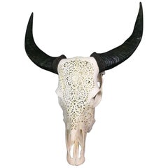 Buffalo Skull Fine Hand-Carved