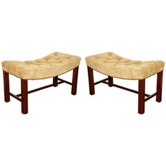 Pair of Chippendale Style Benches