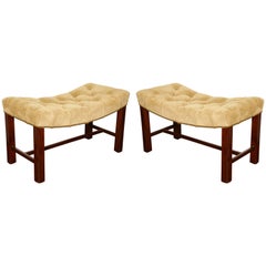 Pair of Chippendale Style Benches