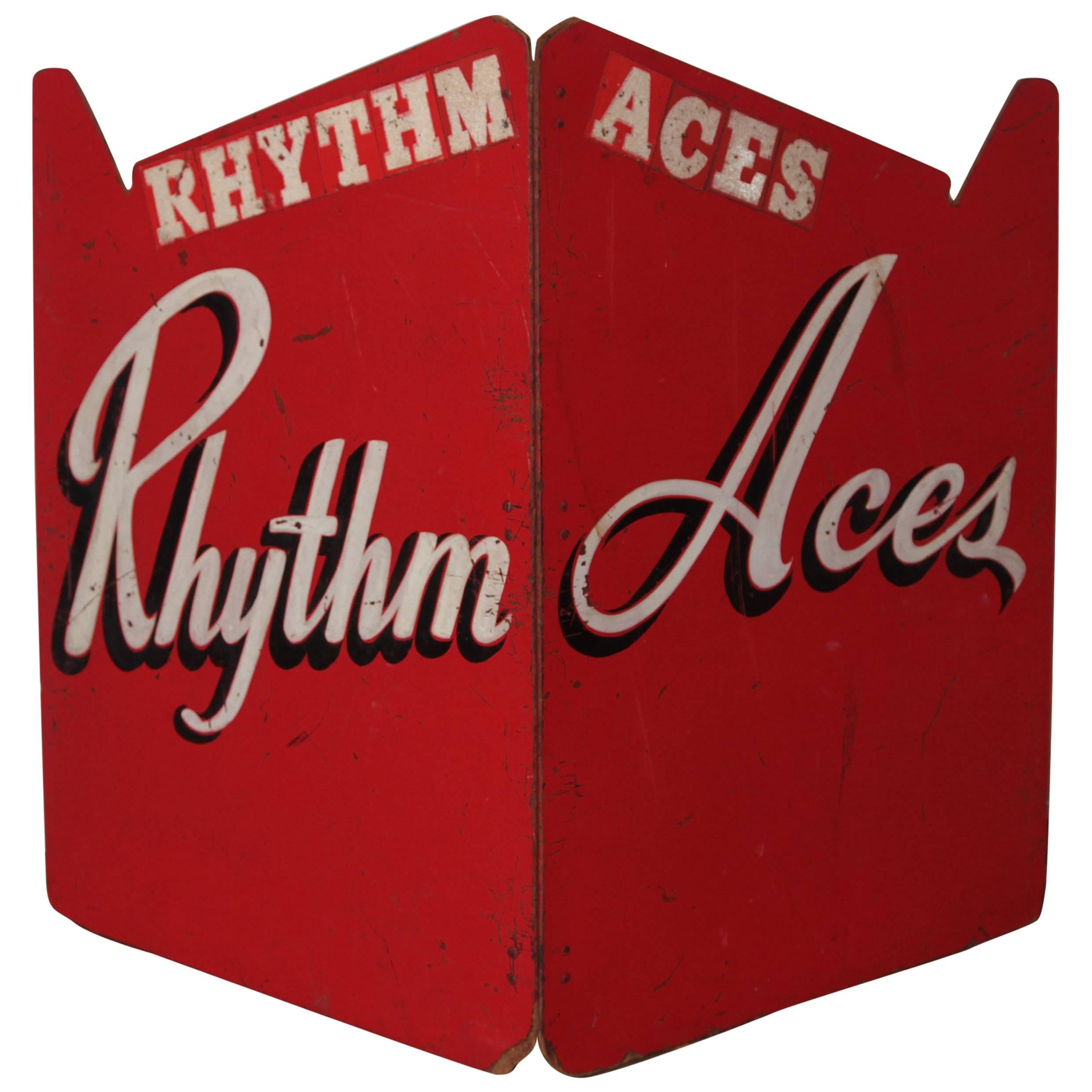 Art Deco Painted Wood Bandstand Rhythm Aces from 1930s-1940s For Sale