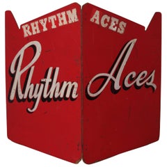 Vintage Art Deco Painted Wood Bandstand Rhythm Aces from 1930s-1940s