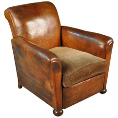 Antique French Art Deco Club Chair
