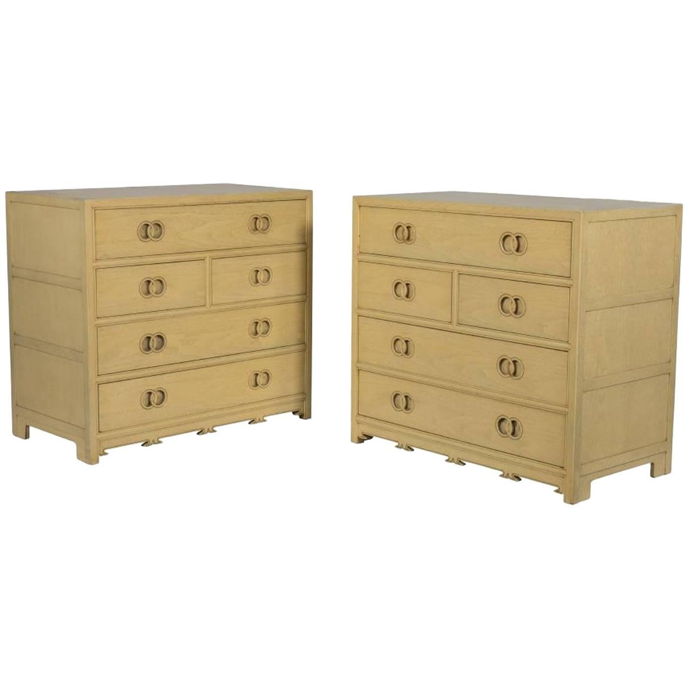 Pair of Baker Bachelor Chests from New World Collection