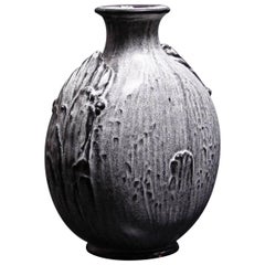 Antique Svend Hammershoi Flask-Form Vase