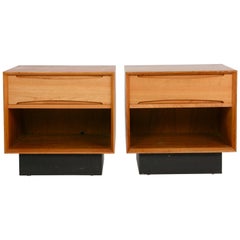 Pair of Drylund or Denmark's Nightstands in Teak After Arne Vodder