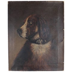 Oil Portrait of a Hound