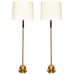 Pair of French Art Deco Standing Lamps