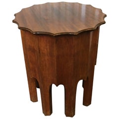 Moroccan Style Wood Side Table, Late 19th Century
