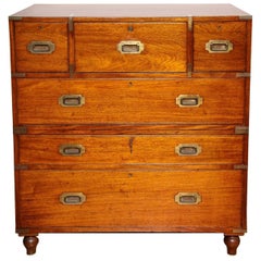 Antique Anglo-Indian Campaign Chest