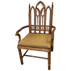 Gothic Style Rattan Armchair