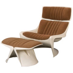 Lounge Chair and Ottoman by Steen Ostergaard, Meteor for Cado