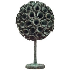 Organic Bronze Blooming Plant Form Sculpture by Douglas Ihlenfeld