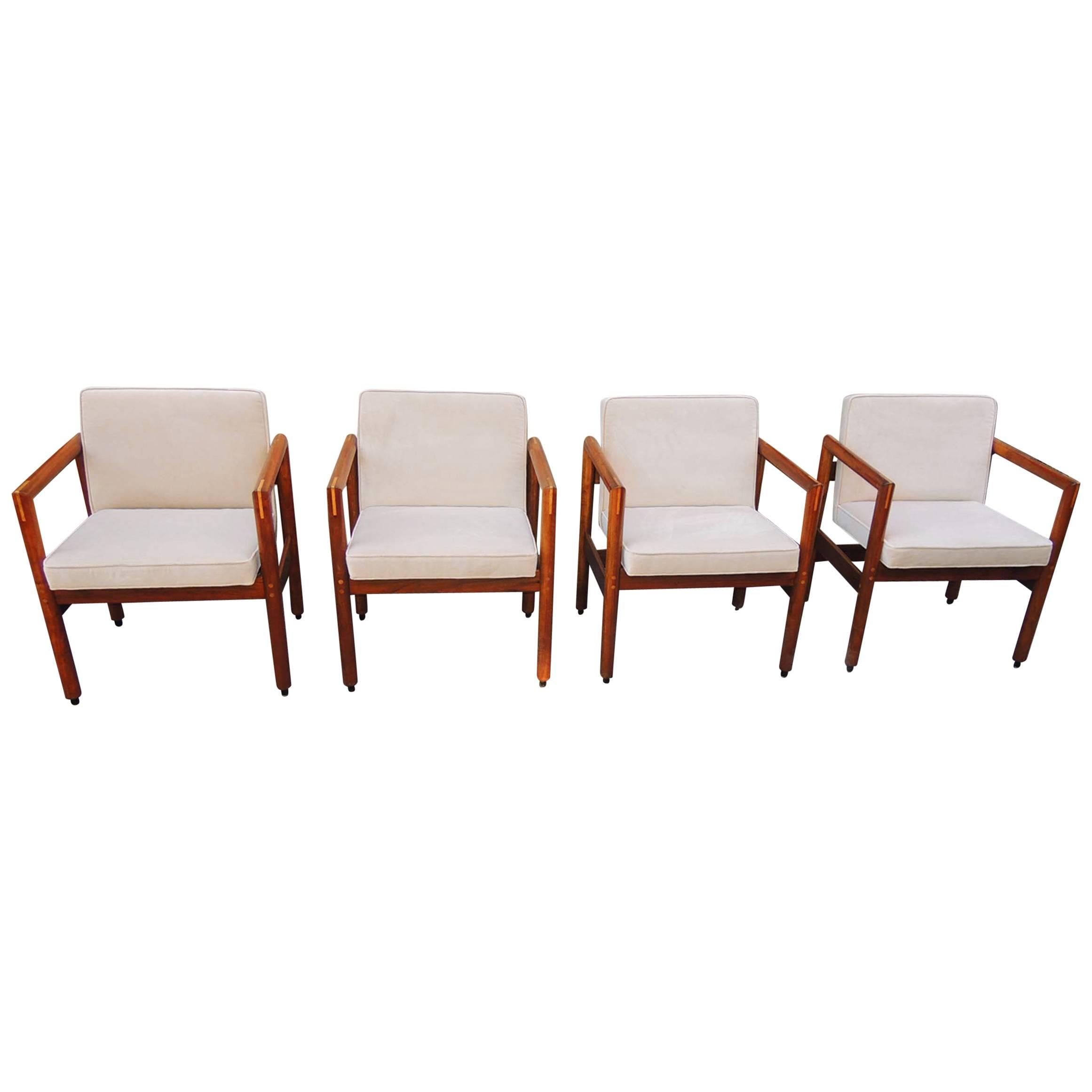 Thonet Armchairs Set of Four, circa 1960 For Sale