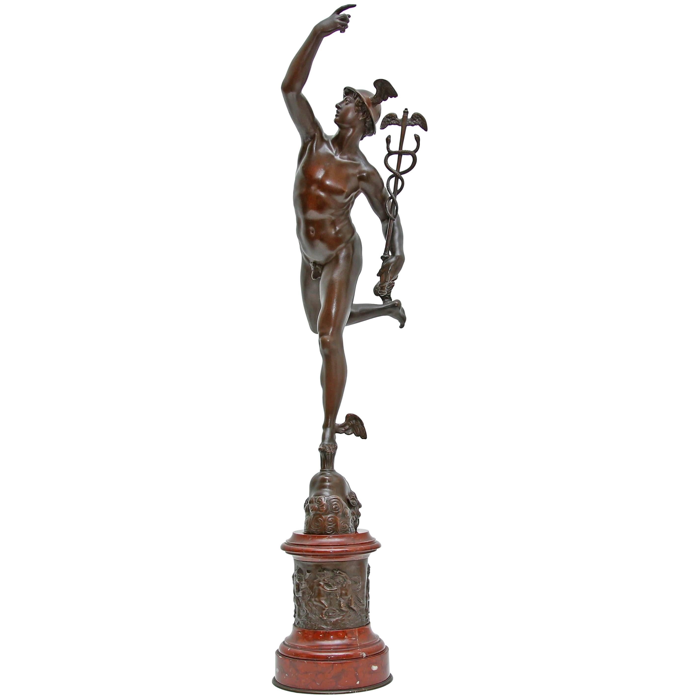 Fine Bronze Sculpture of Mercury an Exceptional Casting