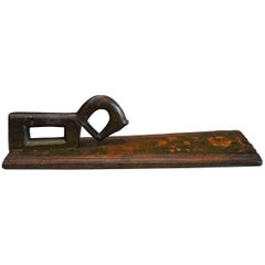 Swedish Mangle Board with Stylized Horse Handle