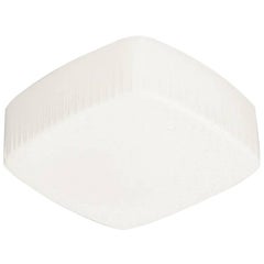 Eastern Bloc Ceiling Lamp Milk Glass Square